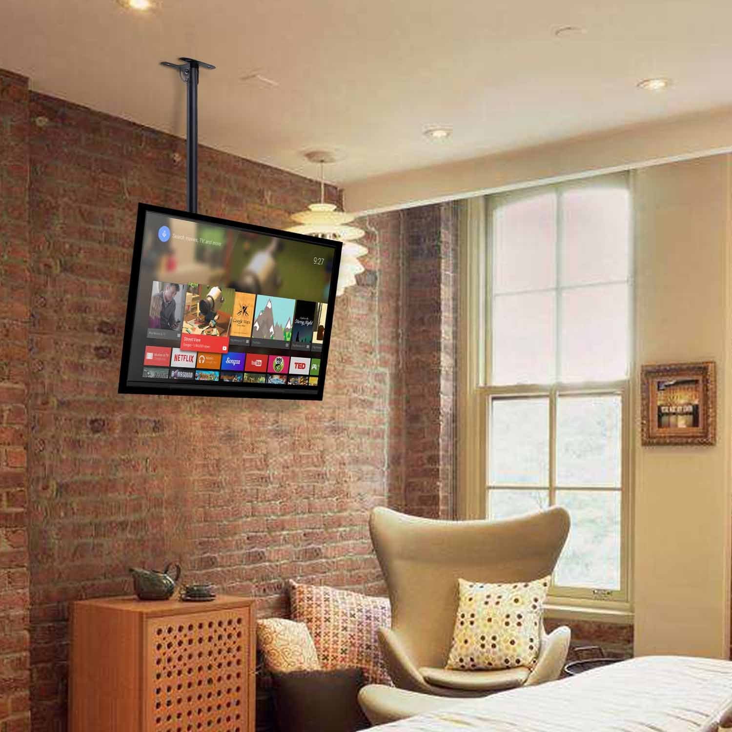 Soporte de techo con altura graduable para TV