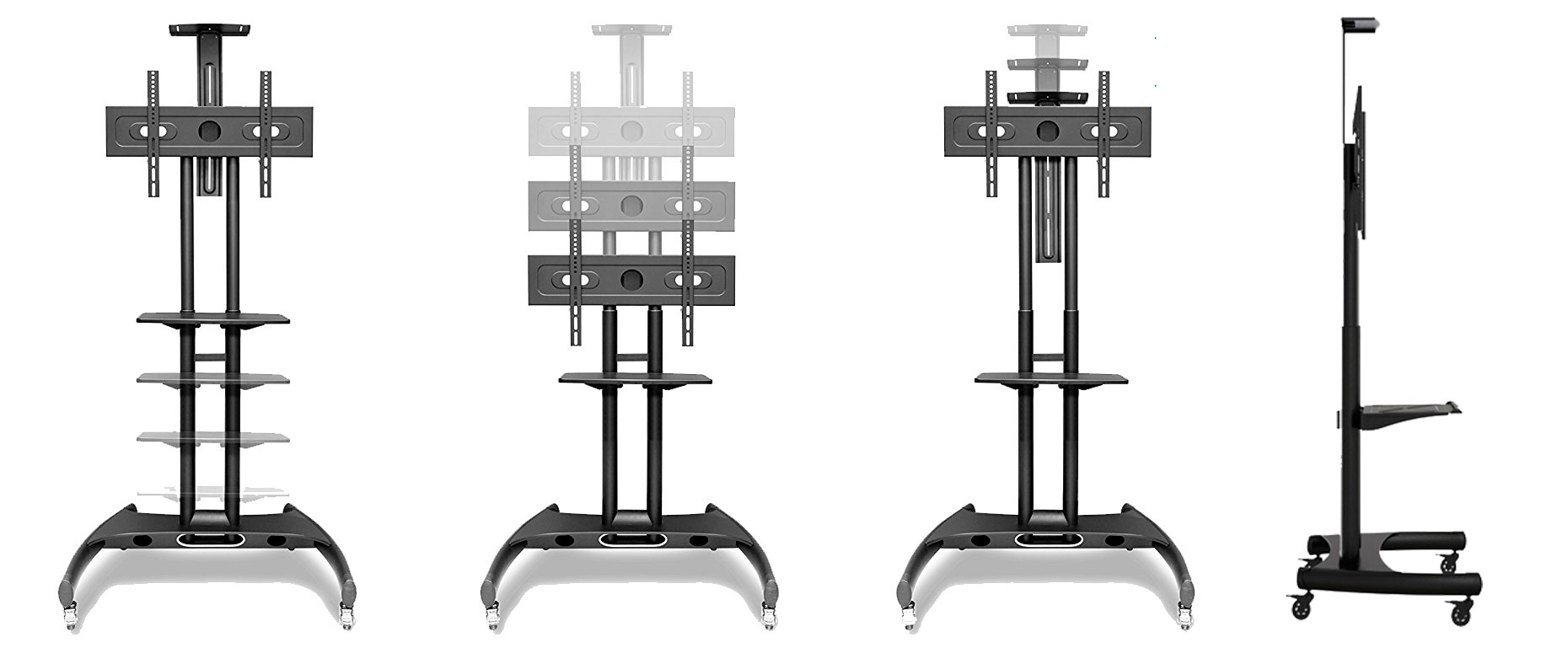 Soporte movil de suelo para pantallas de TV